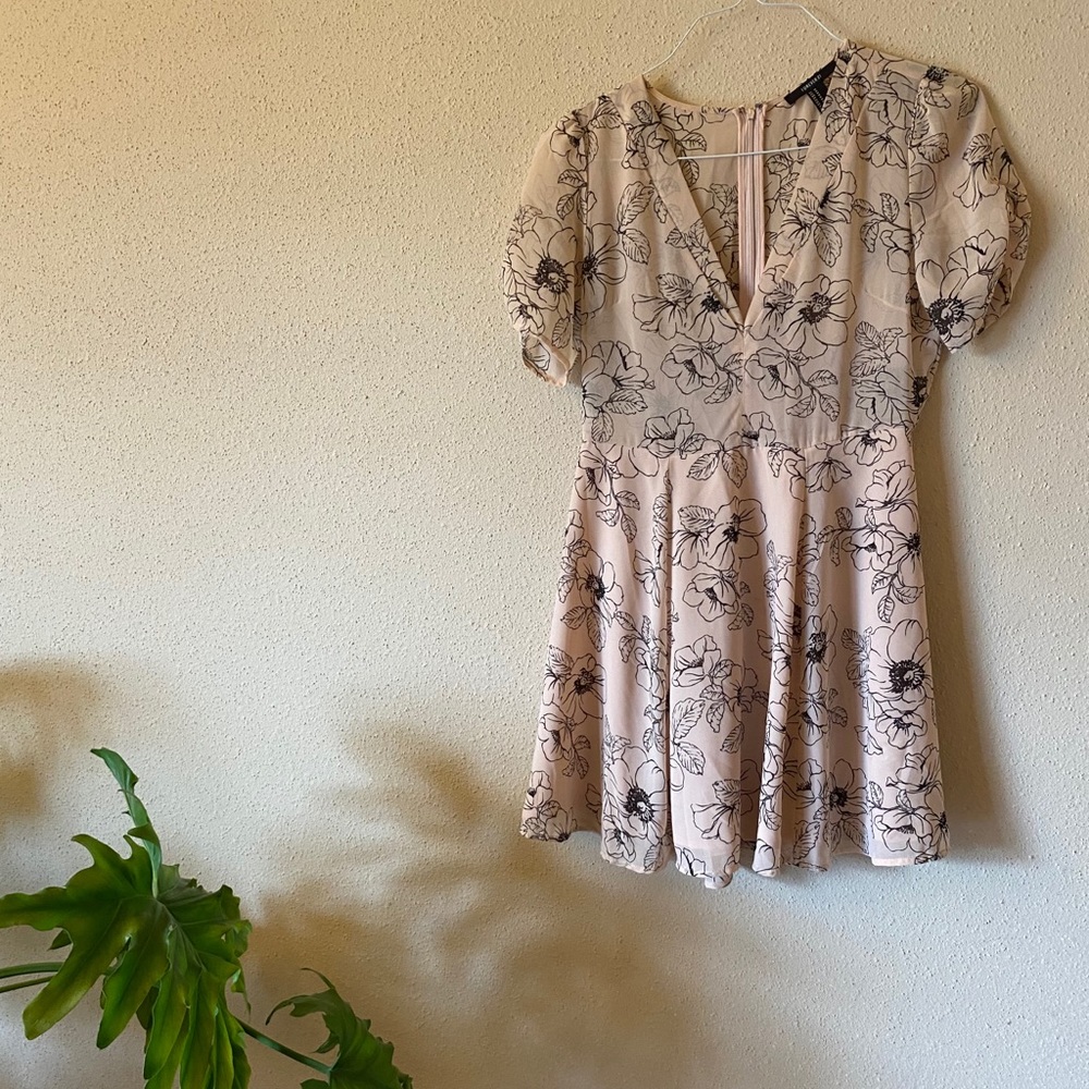 Forever 21 blush pink satin dress